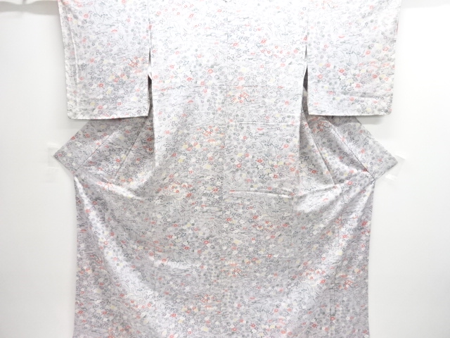 JAPANESE KIMONO / KOMON / FLORAL PLANTS